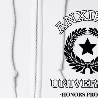 Anxiety University Honors Program Full Zip Hoodie