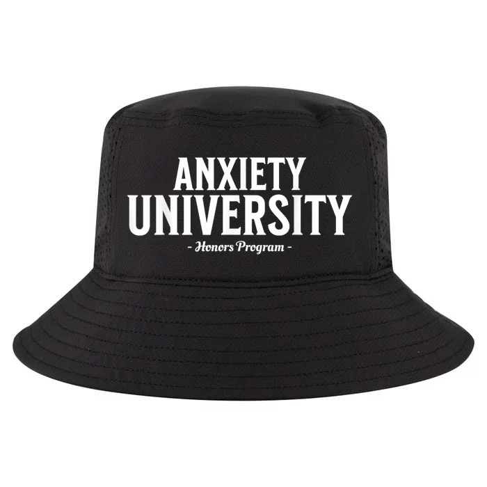 Anxiety University Honors Program Funny Mental Health Cool Comfort Performance Bucket Hat