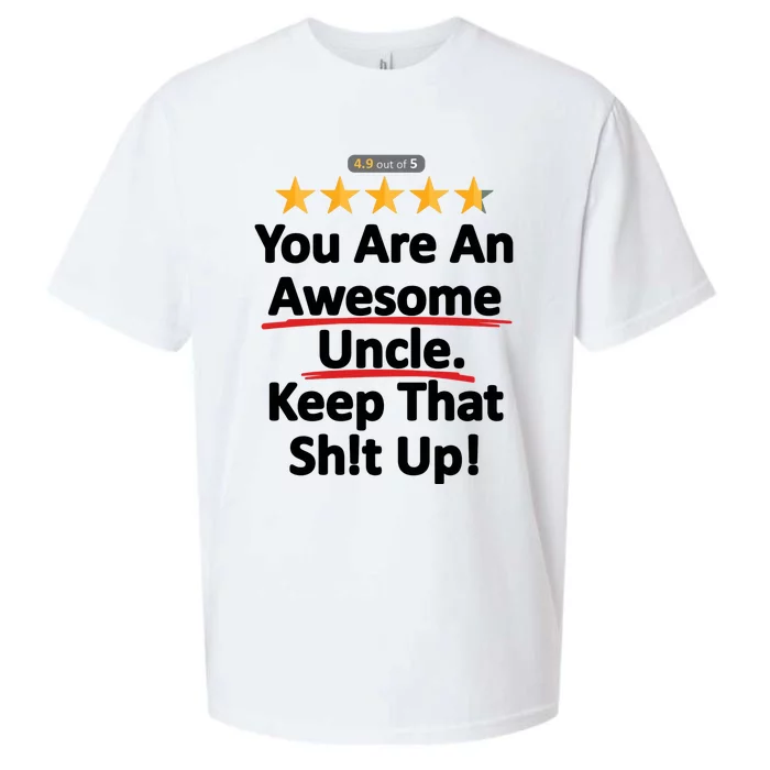 Awesome Uncle Keep That Funny Sueded Cloud Jersey T-Shirt