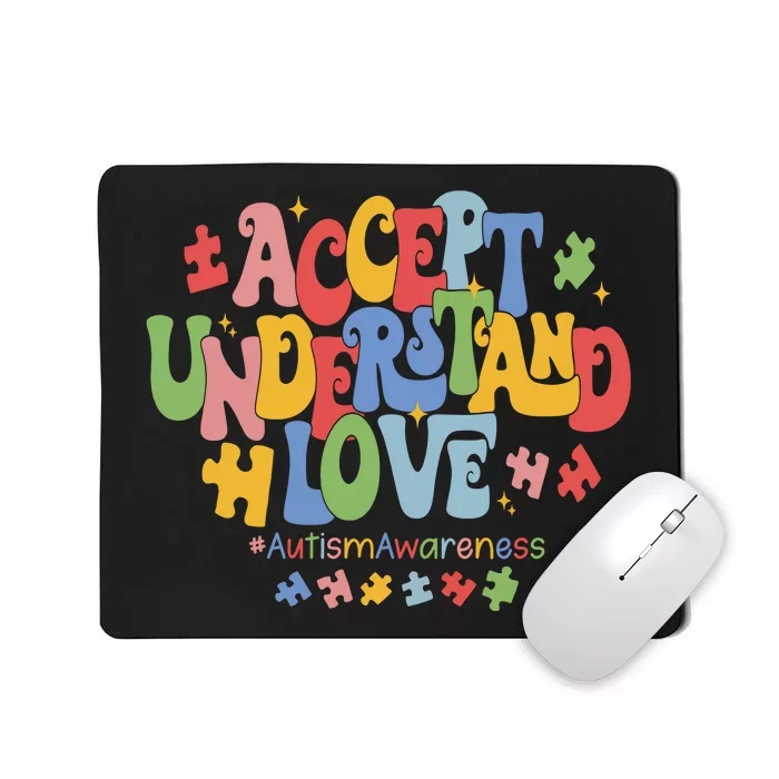 Accept Understand Love Autism Awareness Mousepad