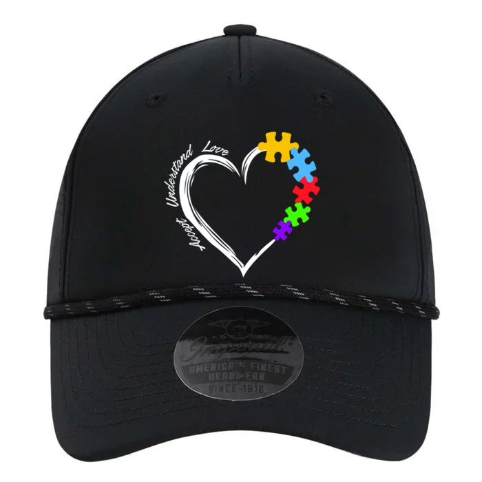 Accept Understand Love Autism Awareness Puzzle Heart Performance The Dyno Cap