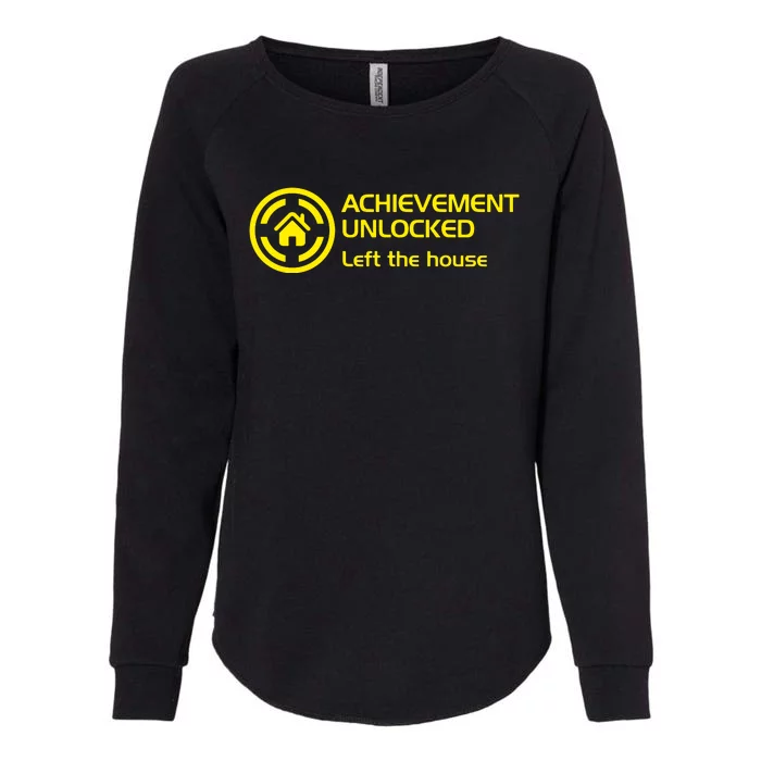 Achievement Unlocked Left The Housing Womens California Wash Sweatshirt