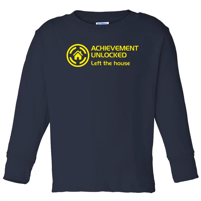 Achievement Unlocked Left The Housing Toddler Long Sleeve Shirt