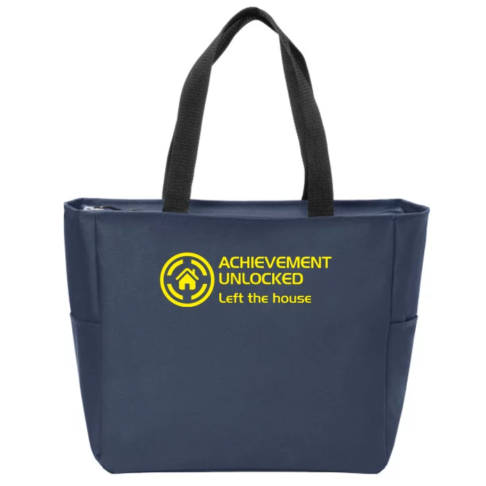 Achievement Unlocked Left The Housing Zip Tote Bag