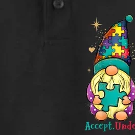 Accept Understand Love Gnome Autism Awareness Dry Zone Grid Performance Polo