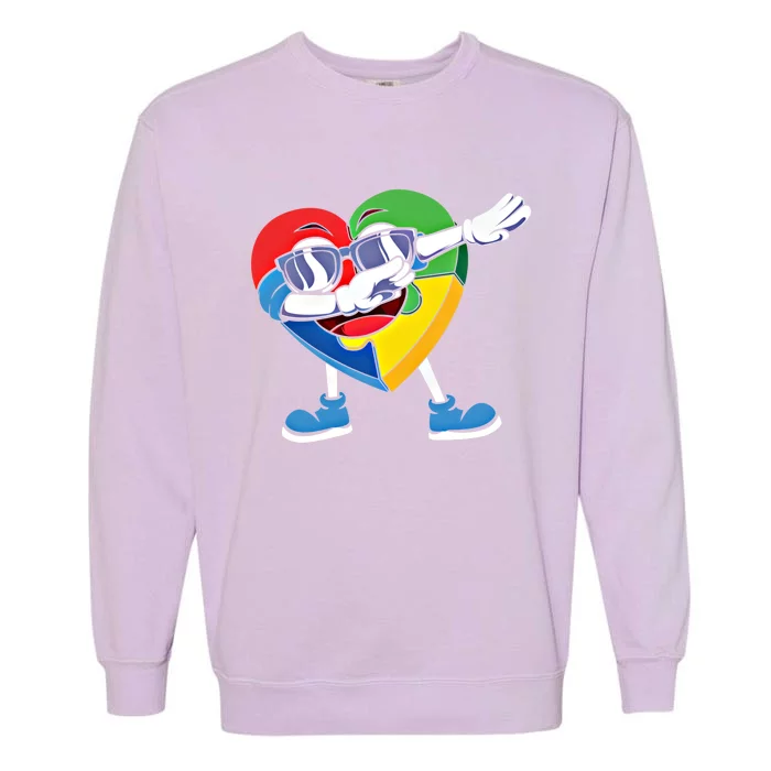 Accept Understand Love Puzzle Piece Heart Autism Awareness Gift Garment-Dyed Sweatshirt