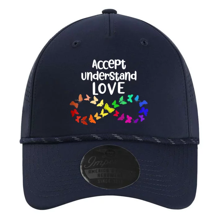 Accept Understand Love Infinity Autism Support Autistic Gift Performance The Dyno Cap