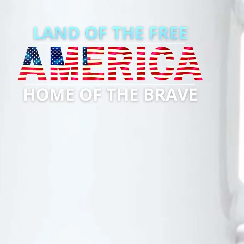 America Usa Land Of The Free Home Of The Brave Gift Black Color Changing Mug