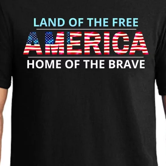 America Usa Land Of The Free Home Of The Brave Gift Pajama Set