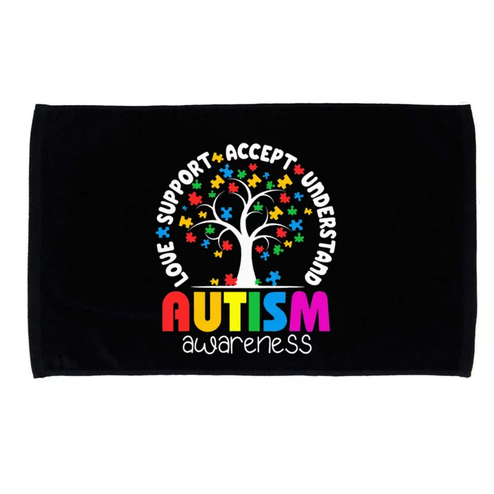 Accept Understand Love trees Autism Awareness Microfiber Hand Towel