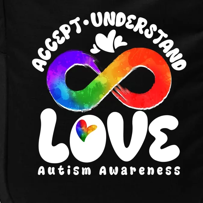 Accept Understand Love Autism Awareness Impact Tech Backpack