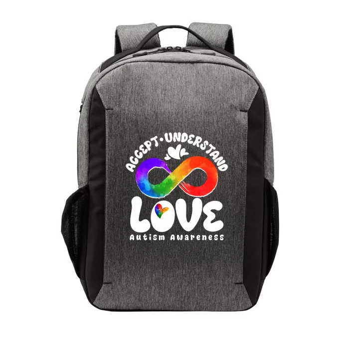 Accept Understand Love Autism Awareness Vector Backpack