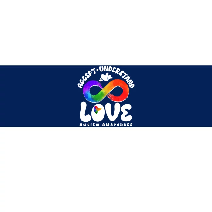 Accept Understand Love Autism Awareness Bumper Sticker