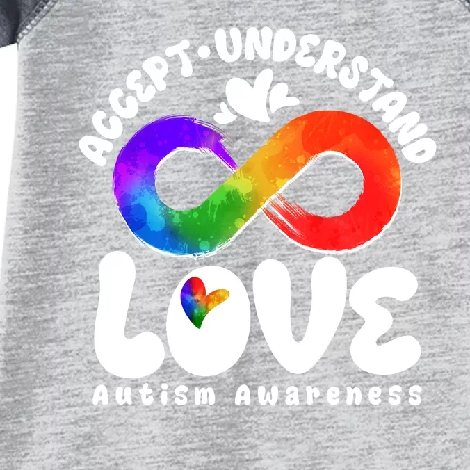 Accept Understand Love Autism Awareness Infant Baby Jersey Bodysuit