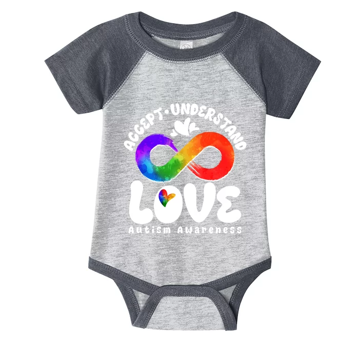 Accept Understand Love Autism Awareness Infant Baby Jersey Bodysuit