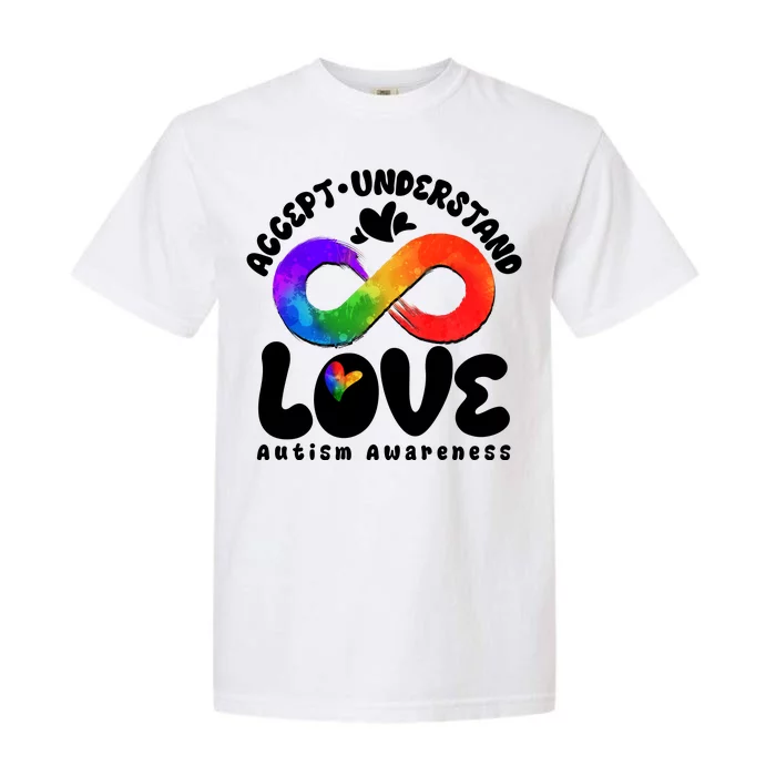 Accept Understand Love Autism Awareness Garment-Dyed Heavyweight T-Shirt