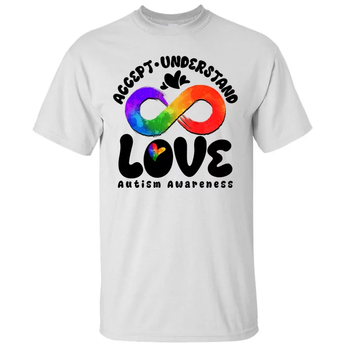 Accept Understand Love Autism Awareness Tall T-Shirt