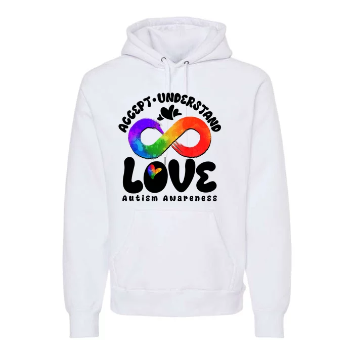 Accept Understand Love Autism Awareness Premium Hoodie