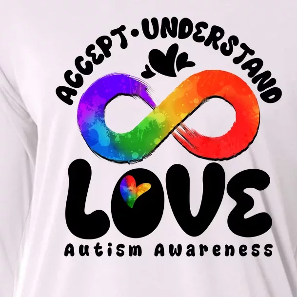 Accept Understand Love Autism Awareness Cooling Performance Long Sleeve Crew