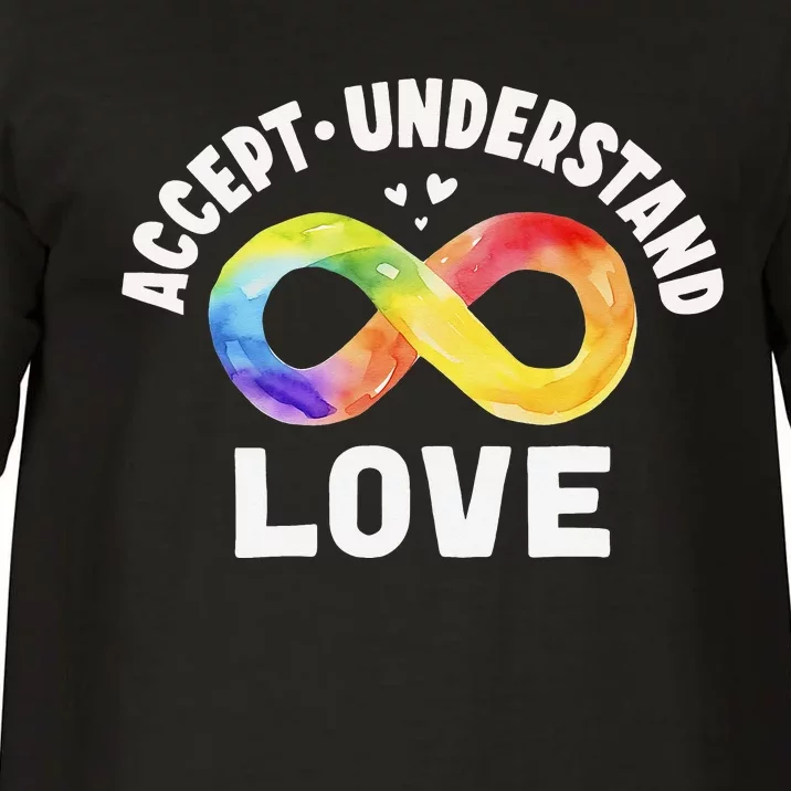 Accept Understand Love Autism Awareness ASD Infinity Symbol Comfort Colors T-Shirt