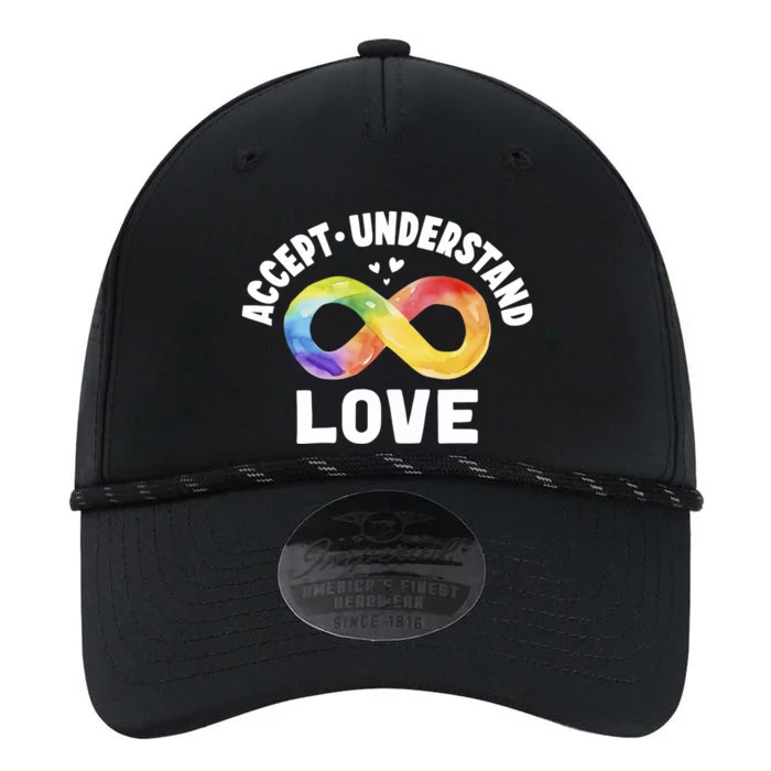 Accept Understand Love Autism Awareness ASD Infinity Symbol Performance The Dyno Cap