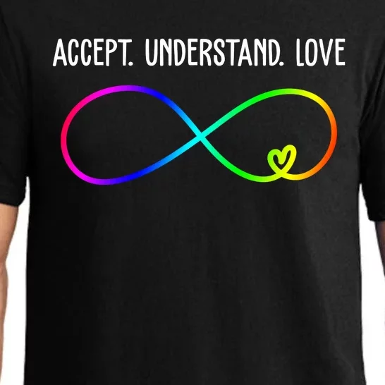 Accept Under Love Neurodiversity Autism Rainbow Pajama Set