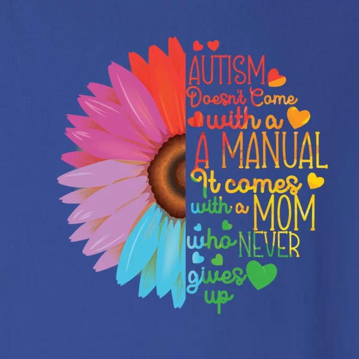 Autism Ual Mom Mother Mama Flower Rainbow Funny Gift Toddler Long Sleeve Shirt