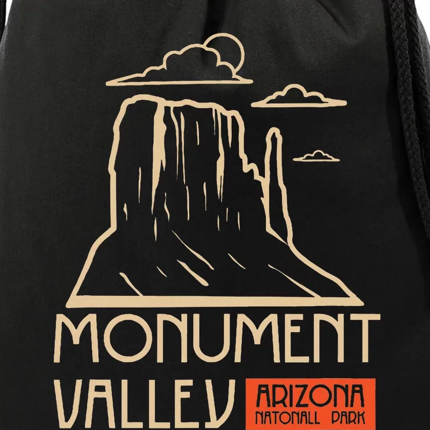 Arizona Utah Monument Valley National Park Drawstring Bag