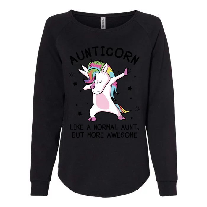 Aunt Unicorn Meaningful Gift Aunticorn Awesome Unicorn Aunt Gift Womens California Wash Sweatshirt