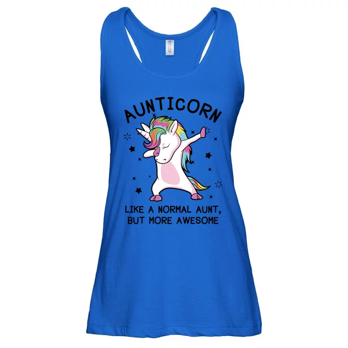 Aunt Unicorn Meaningful Gift Aunticorn Awesome Unicorn Aunt Gift Ladies Essential Flowy Tank