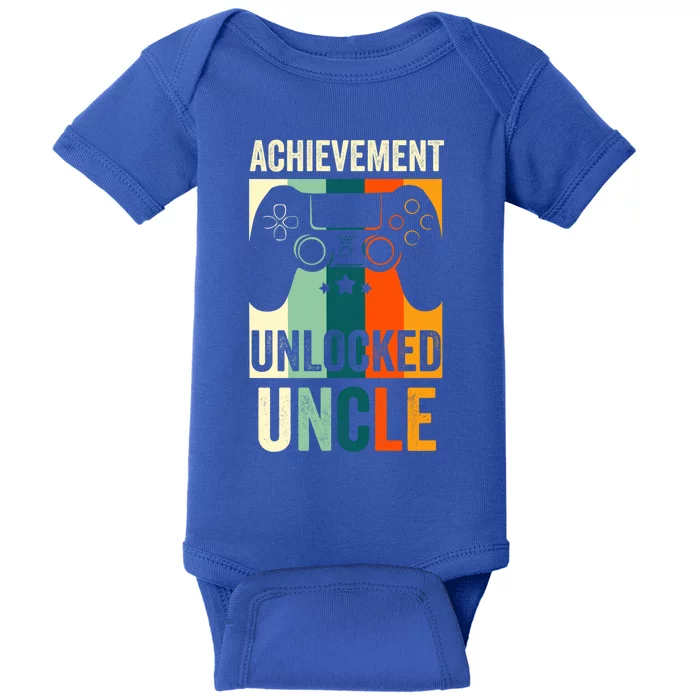 Achievet Unlocked New Uncle Gift For Gamers Gift Baby Bodysuit