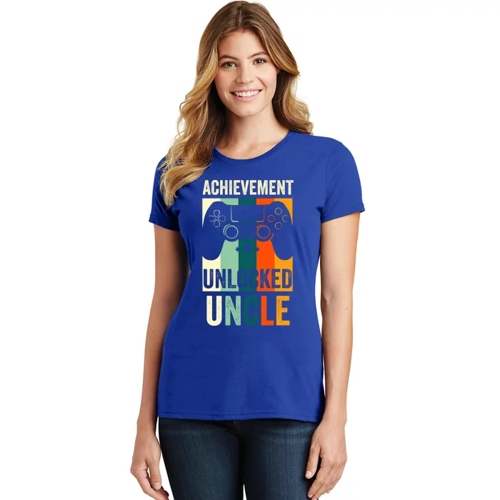 Achievet Unlocked New Uncle Gift For Gamers Gift Women's T-Shirt