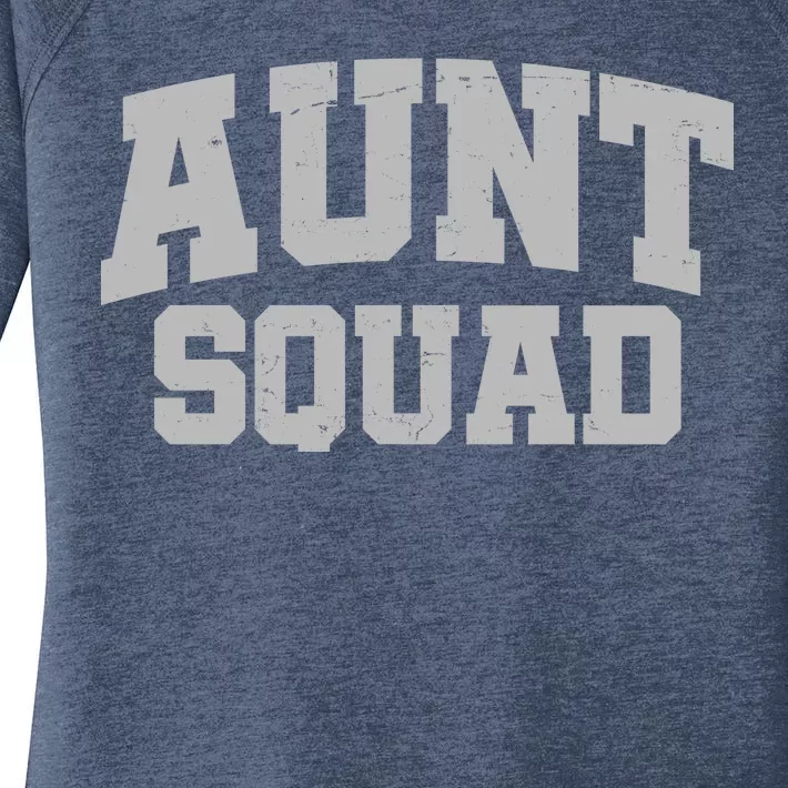 Aunt Squad Women's Perfect Tri Tunic Long Sleeve Shirt