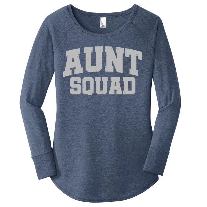 Aunt Squad Women's Perfect Tri Tunic Long Sleeve Shirt