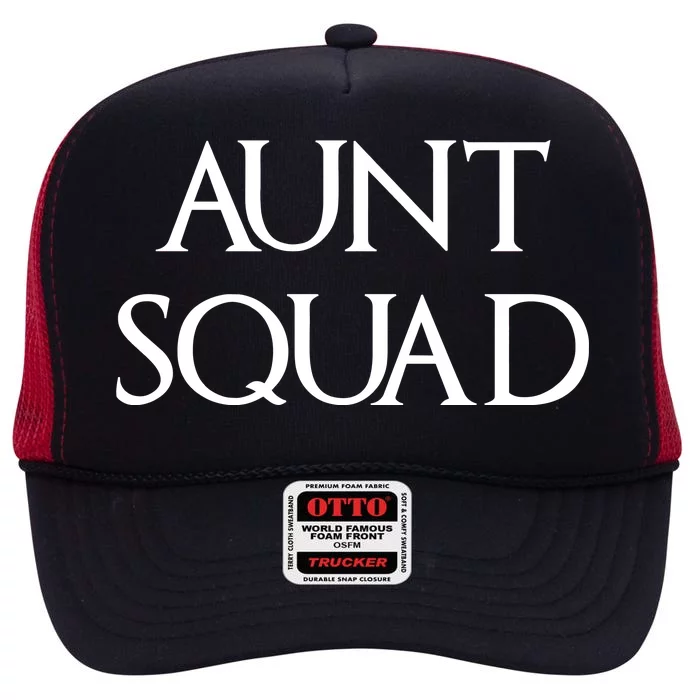 Aunt Squad Aunty to Be High Crown Mesh Trucker Hat