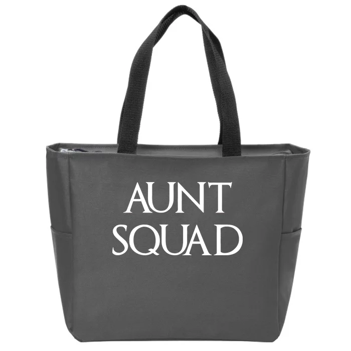 Aunt Squad Aunty to Be Zip Tote Bag