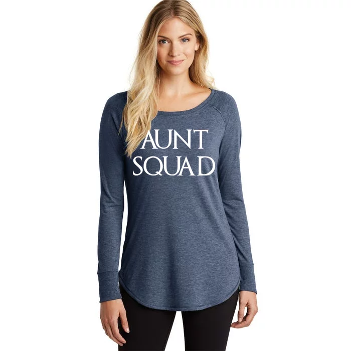 Aunt Squad Aunty to Be Women's Perfect Tri Tunic Long Sleeve Shirt