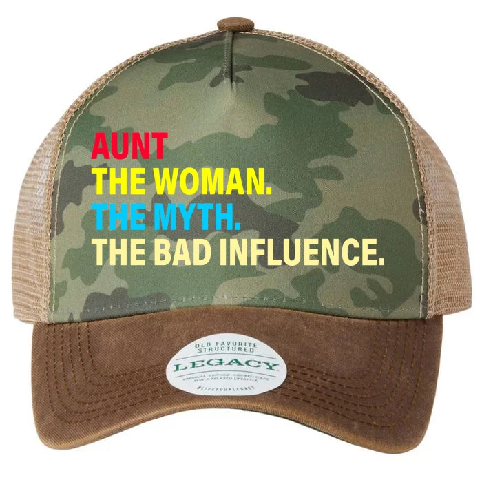 Aunt The Woman The Myth The Bad Influence Legacy Tie Dye Trucker Hat