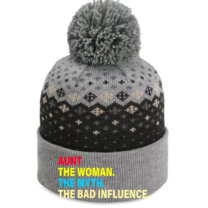 Aunt The Woman The Myth The Bad Influence The Baniff Cuffed Pom Beanie