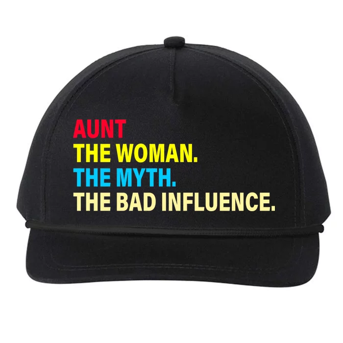 Aunt The Woman The Myth The Bad Influence Snapback Five-Panel Rope Hat