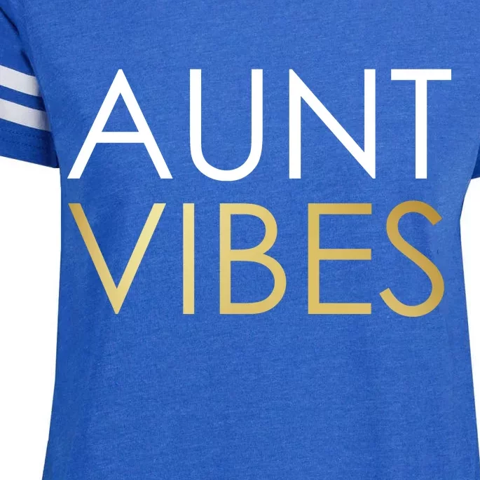 Aunt Vibes Enza Ladies Jersey Football T-Shirt