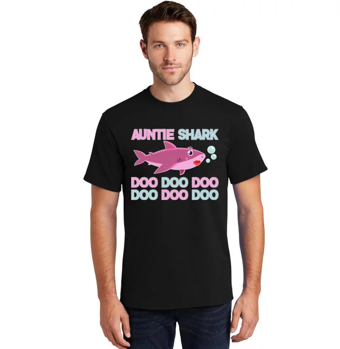 Auntie Shark Doo Doo Doo Tall T-Shirt