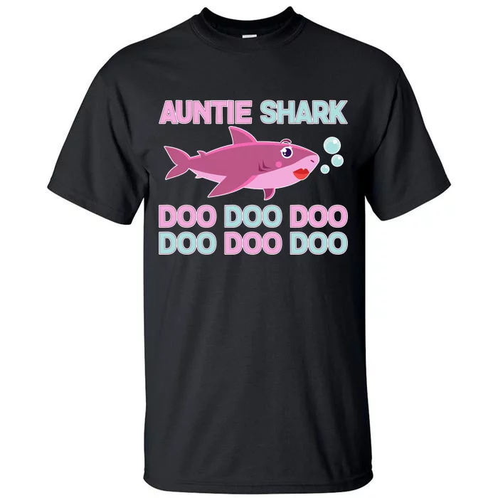 Auntie Shark Doo Doo Doo Tall T-Shirt