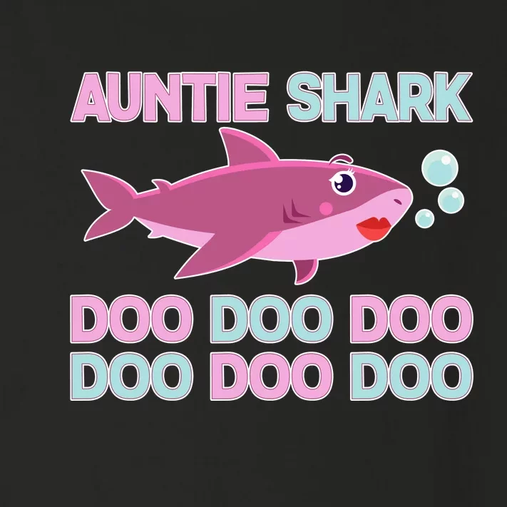 Auntie Shark Doo Doo Doo Toddler Long Sleeve Shirt