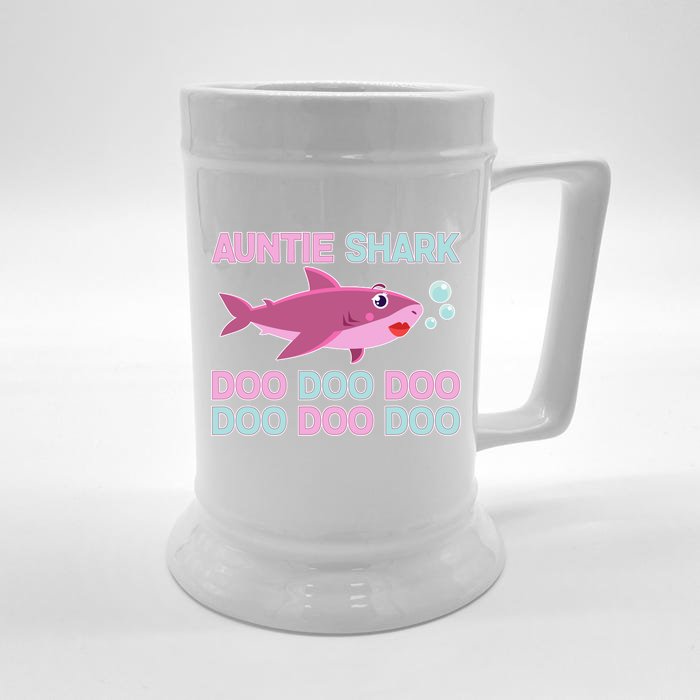 Auntie Shark Doo Doo Doo Front & Back Beer Stein