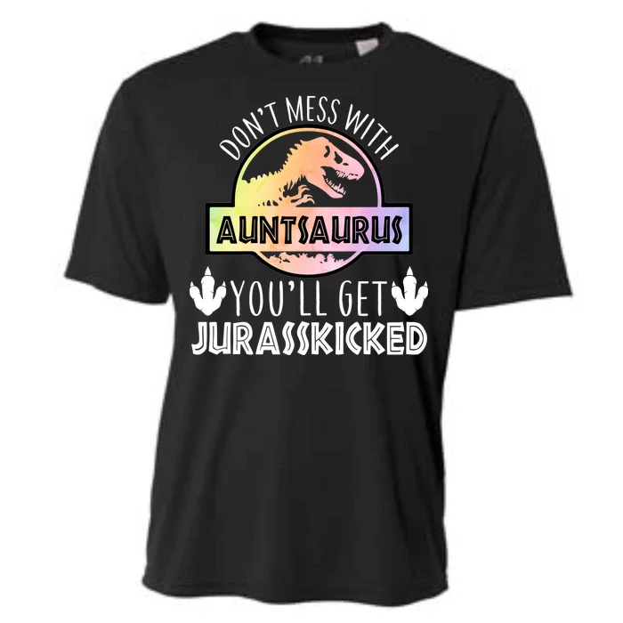 Auntsaurus Jurasskicked Cooling Performance Crew T-Shirt