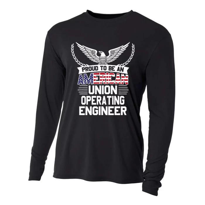 American Union Operating Engineer Pride Cooling Performance Long Sleeve Crew