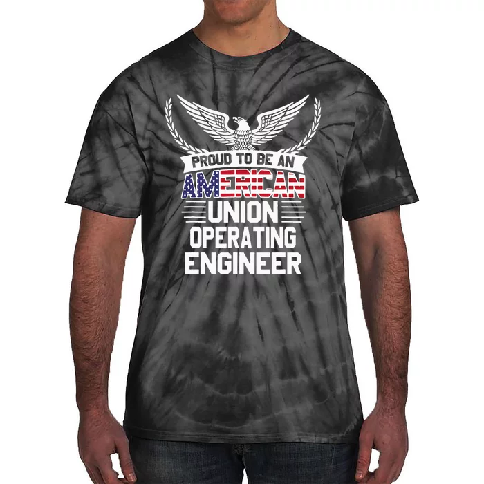 American Union Operating Engineer Pride Tie-Dye T-Shirt