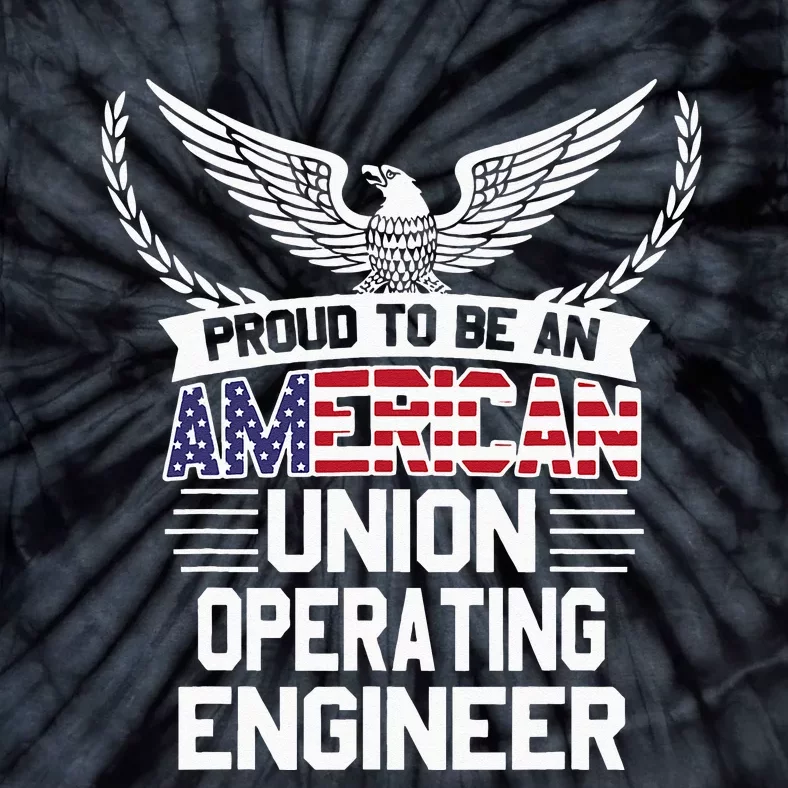 American Union Operating Engineer Pride Tie-Dye T-Shirt