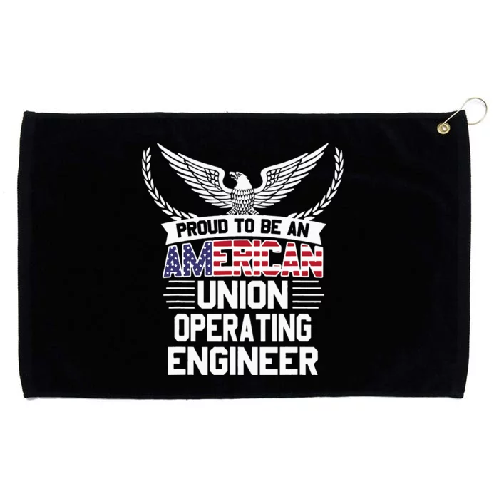 American Union Operating Engineer Pride Grommeted Golf Towel